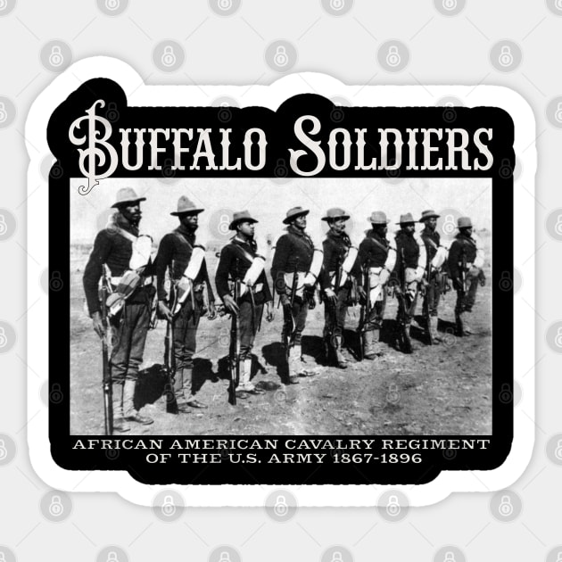 Buffalo Soldiers -Black History Sticker by UrbanLifeApparel